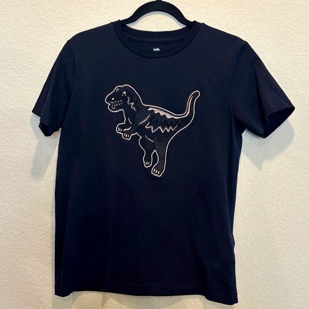 Coach Rexy tshirt. Black with rose gold embroidery  | Size: Small